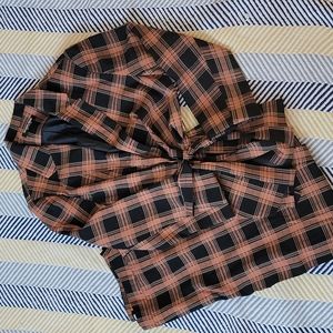 Fashion Union Plaid Blazer & Pant Set